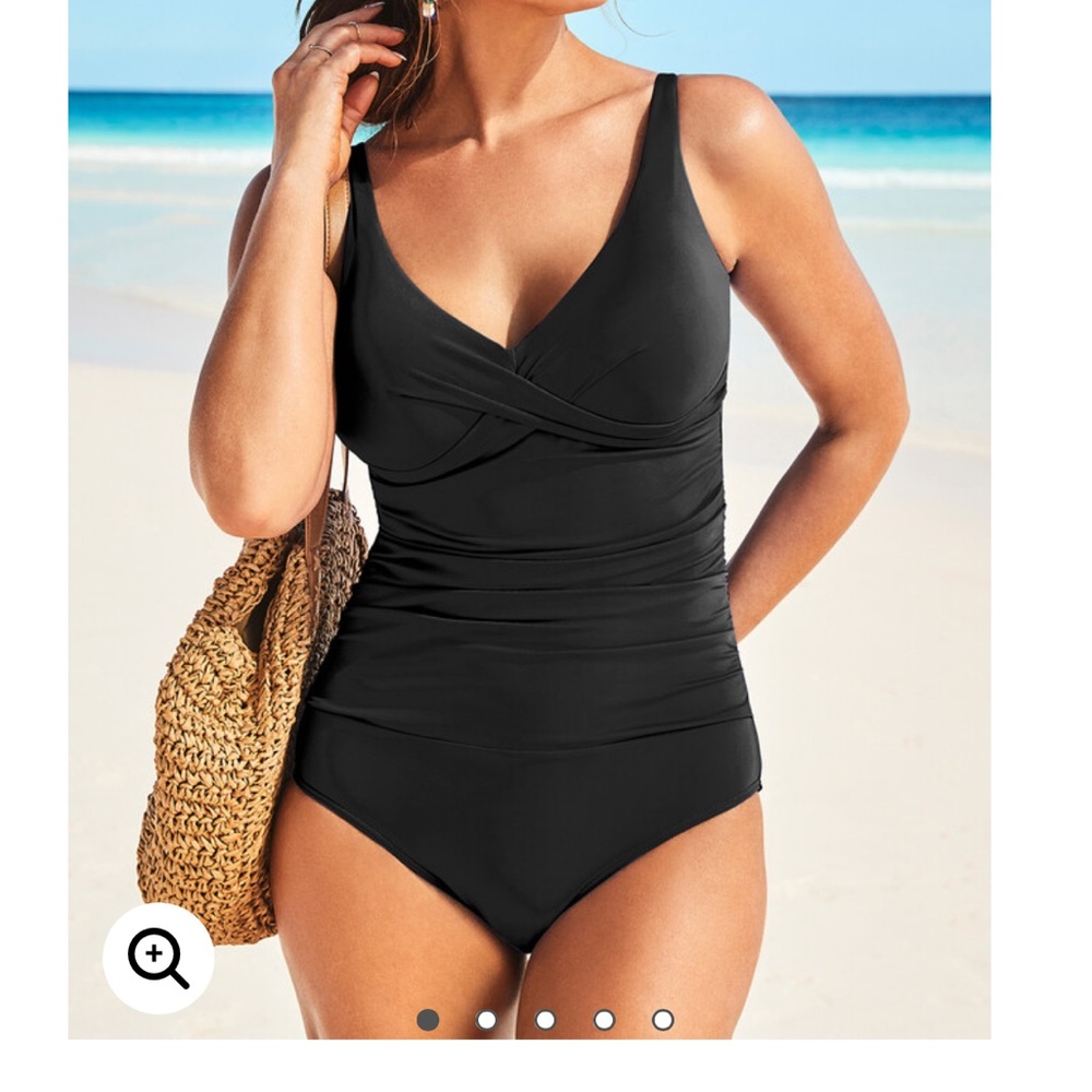 Swimsuits For All black one piece bathing suit